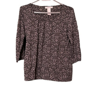 Liz Claiborne top 3/4 sleeve size Small
